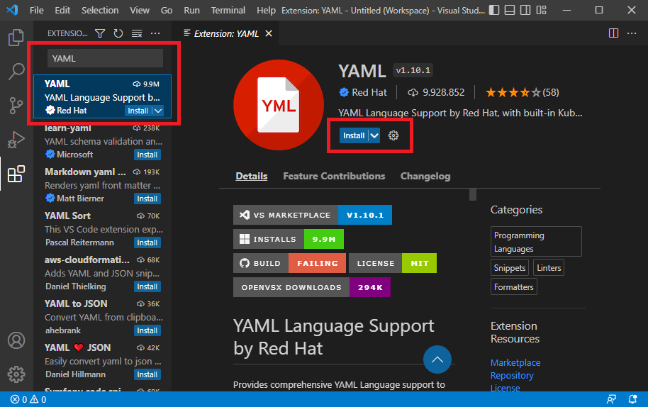 yaml plugin